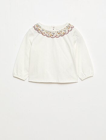 Completo gilet effetto montone + t-shirt + leggings - 3 pezzi