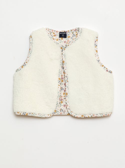 Completo gilet effetto montone + t-shirt + leggings - 3 pezzi - Kiabi