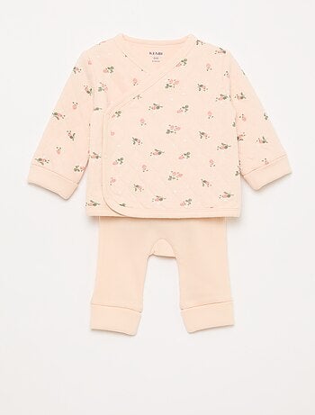 Completo gilet incrociato + leggings - 2 pezzi