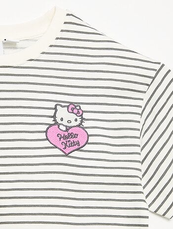 Completo "Hello Kitty" 2 pezzi - maglietta a righe + leggings