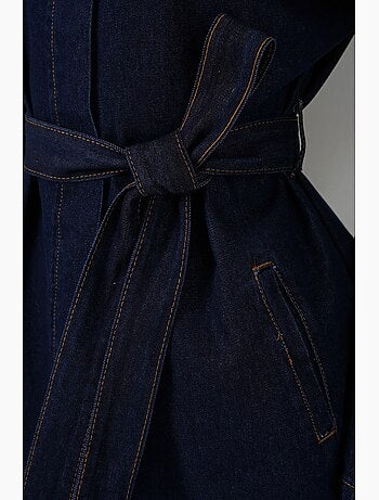 Completo in denim con giacca con dettagli tasche e pantaloni a gamba dritta bdart