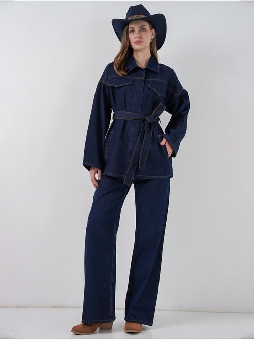 Completo in denim con giacca con dettagli tasche e pantaloni a gamba dritta bdart - Kiabi Completo in denim con giacca con dettagli tasche e pantaloni a gamba dritta bdart - Kiabi