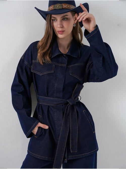 Completo in denim con giacca con dettagli tasche e pantaloni a gamba dritta bdart - Kiabi Completo in denim con giacca con dettagli tasche e pantaloni a gamba dritta bdart - Kiabi