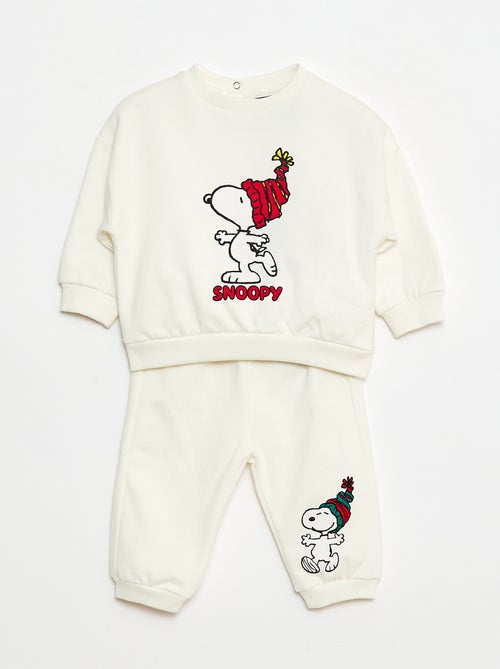 Completo in felpa felpa + pantaloni 'Snoopy' - 2 pezzi - Kiabi