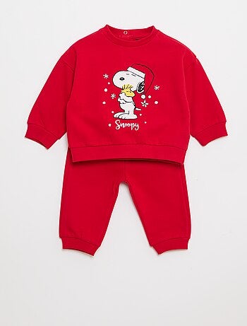 Completo in felpa felpa + pantaloni 'Snoopy' - 2 pezzi