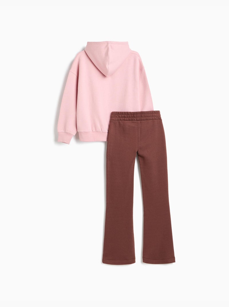 Completo in felpa, mo fashion Marrone - Kiabi