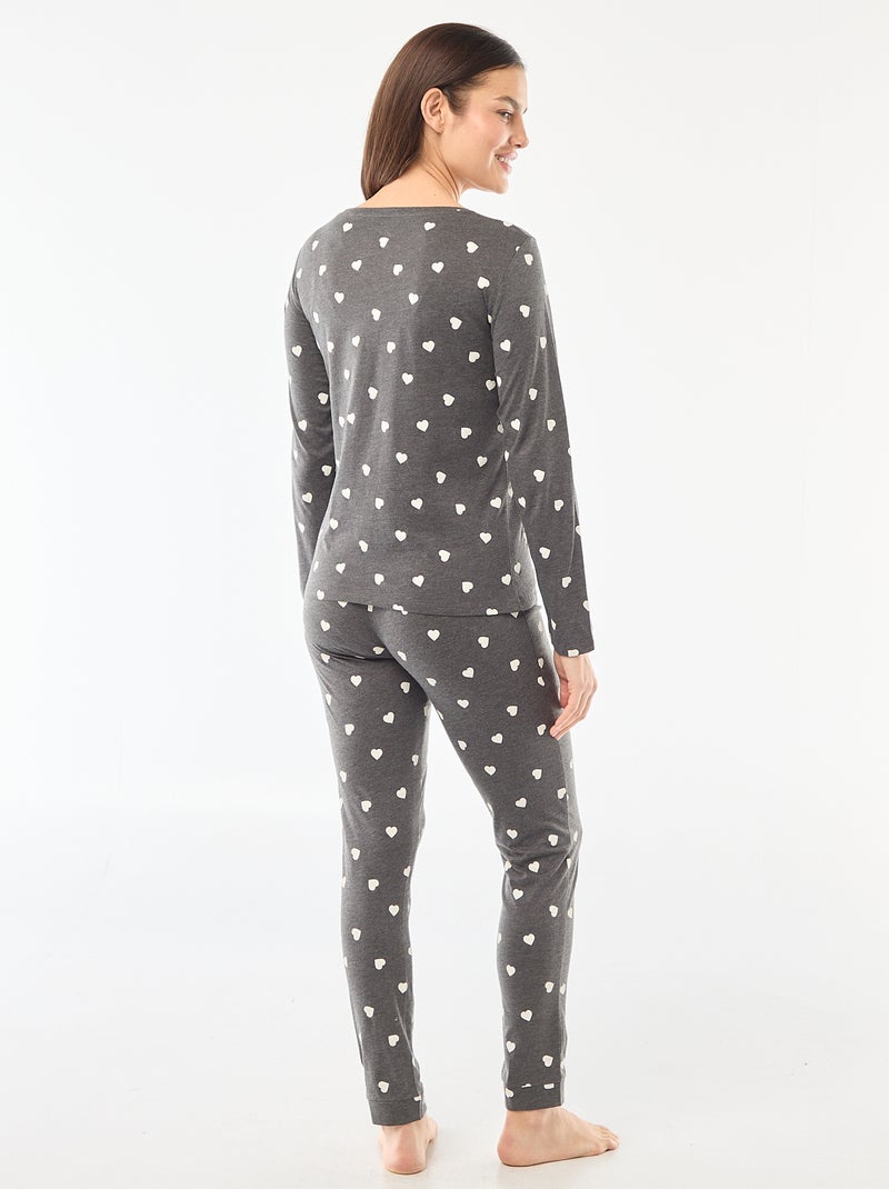 Completo in jersey - 2 pezzi Grigio - Kiabi