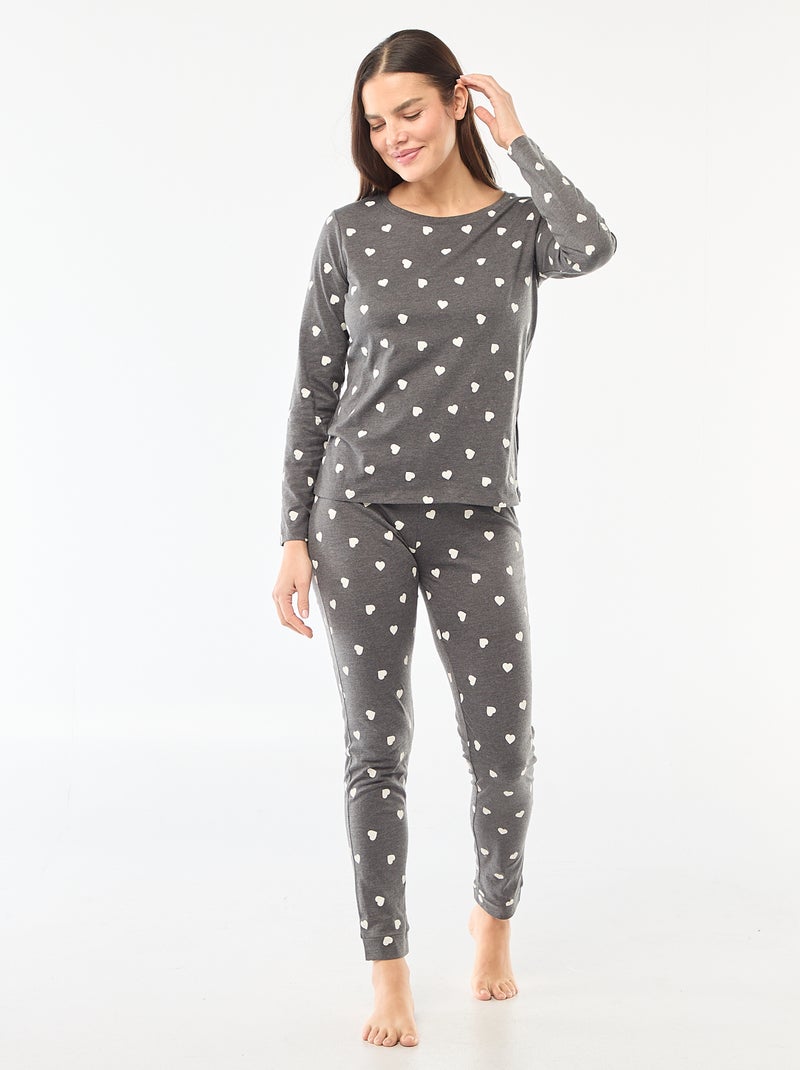 Completo in jersey - 2 pezzi Grigio - Kiabi