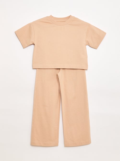 Completo in jersey t-shirt + pantaloni - Kiabi Completo in jersey t-shirt + pantaloni - Kiabi