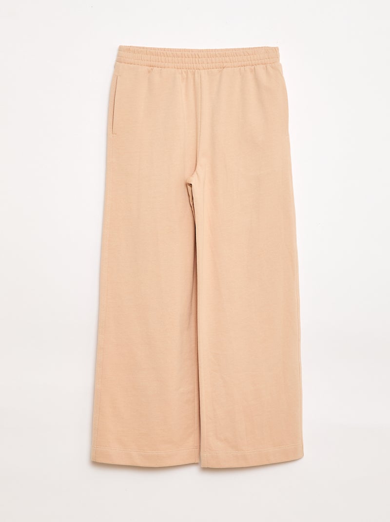 Completo in jersey t-shirt + pantaloni Beige - Kiabi