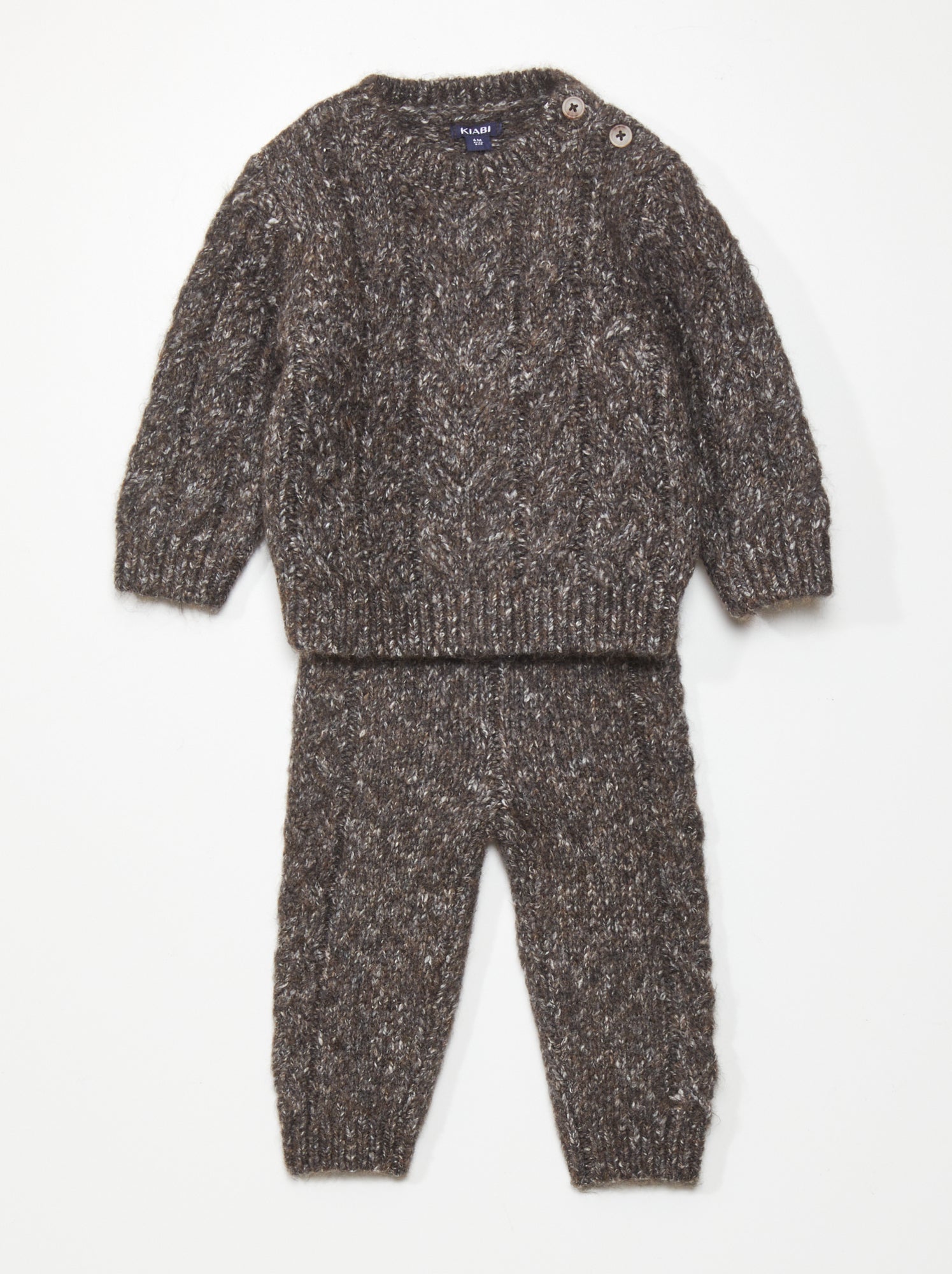 Completo Bimbo 2 Pezzi - Felpa Con Cappuccio + Jeans Strappati, Taglie 1-5 Anni