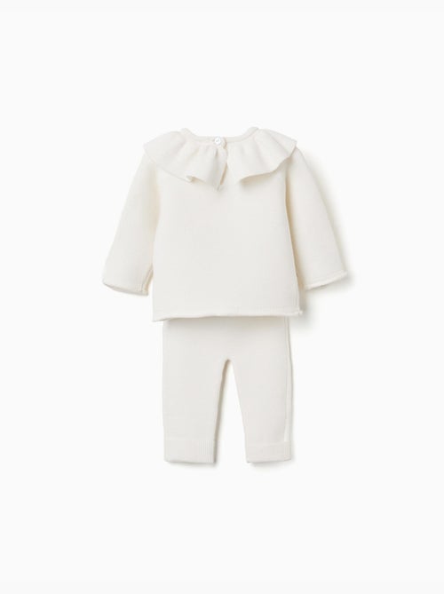 Completo in maglia con volant + pantaloni - Kiabi