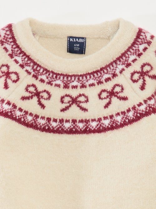 Completo in maglia maglione + leggings jacquard - Kiabi