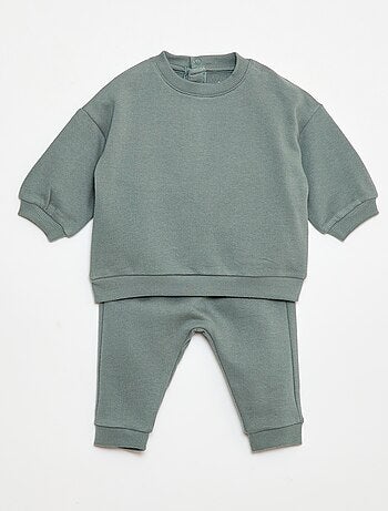Completo in pile felpa + pantaloni - 2 pezzi