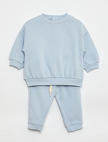 Completo in pile felpa + pantaloni - 2 pezzi