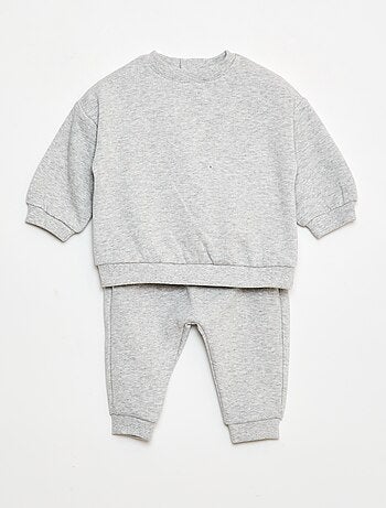 Completo in pile felpa + pantaloni - 2 pezzi
