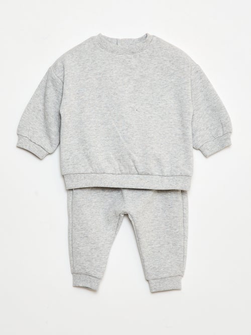 Completo in pile felpa + pantaloni - 2 pezzi - Kiabi