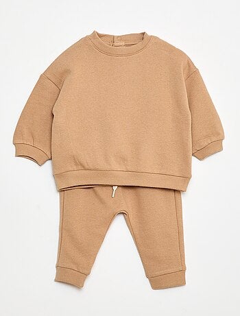 Completo in pile felpa + pantaloni - 2 pezzi