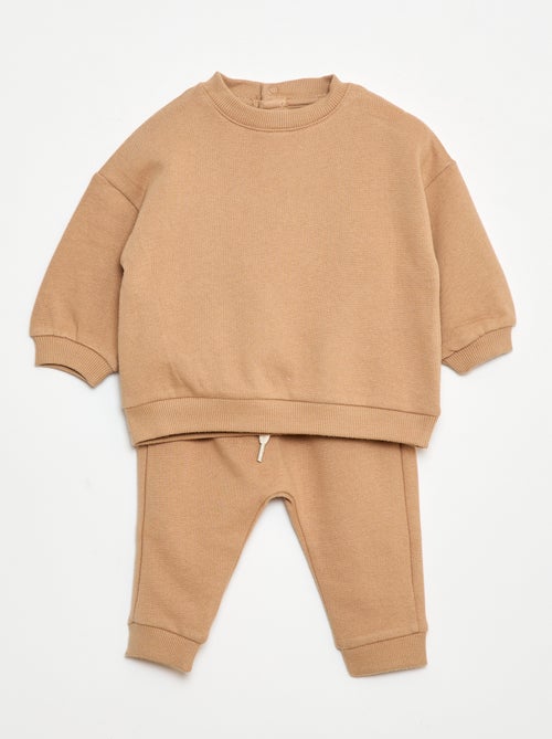 Completo in pile felpa + pantaloni - 2 pezzi - Kiabi