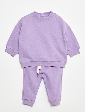 Completo in pile felpa + pantaloni - 2 pezzi