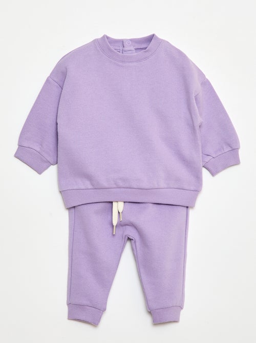 Completo in pile felpa + pantaloni - 2 pezzi - Kiabi