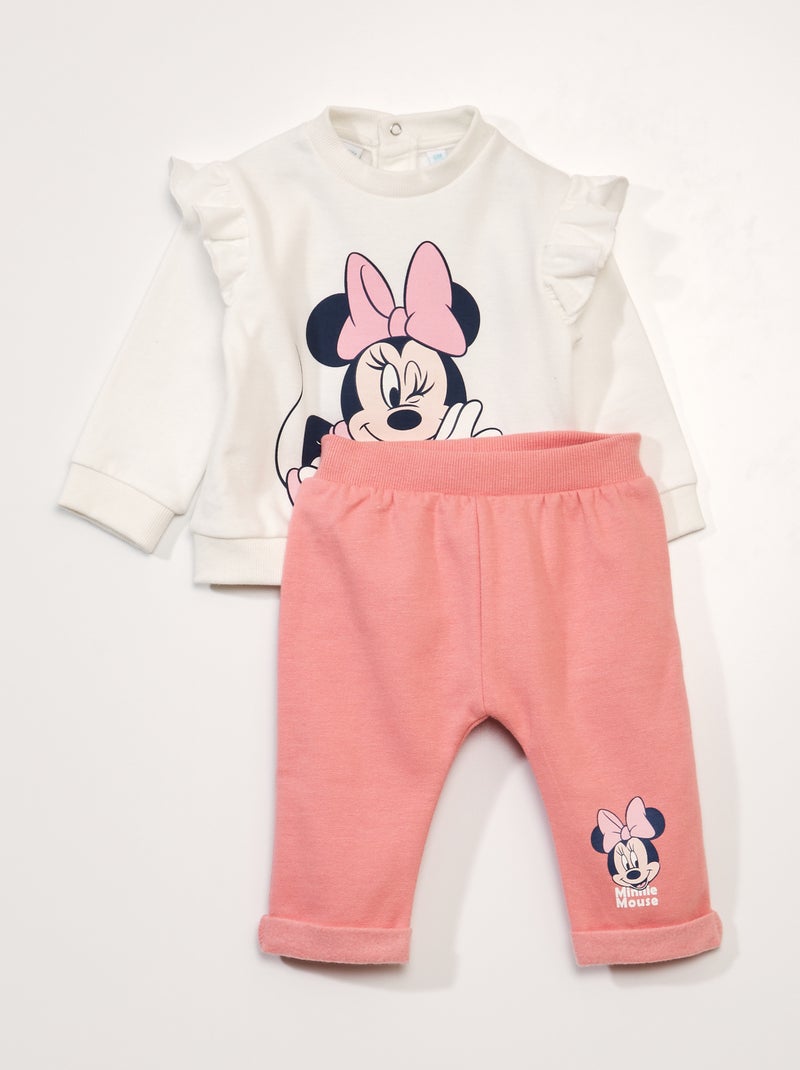 Completo joggers 'Minnie' - 2 pezzi grigio/rosa - Kiabi