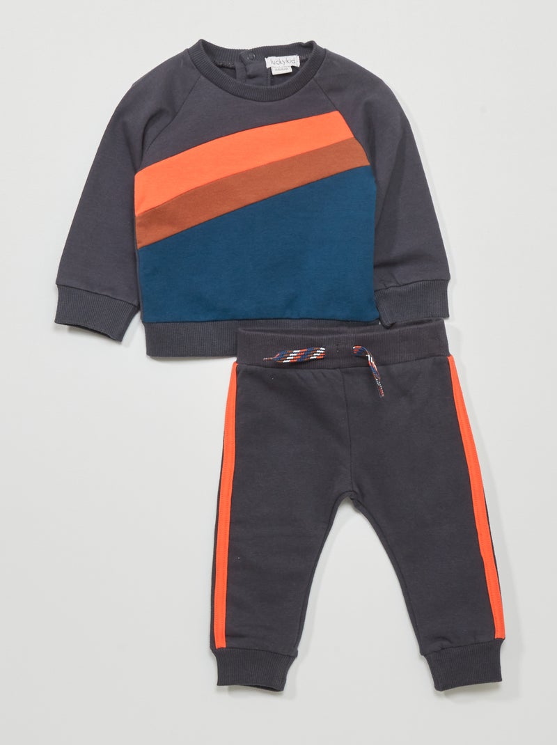 Completo jogging bebè - 2 pezzi BLU - Kiabi