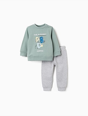 Completo jogging con lettere stampate