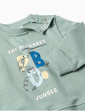 Completo jogging con lettere stampate