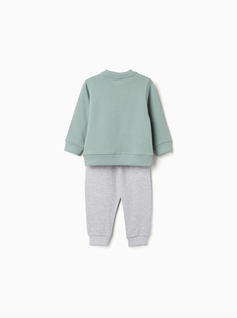 Completo jogging con lettere stampate Verde - Kiabi