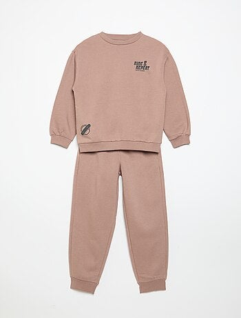 Completo jogging felpa + pantaloni - 2 pezzi