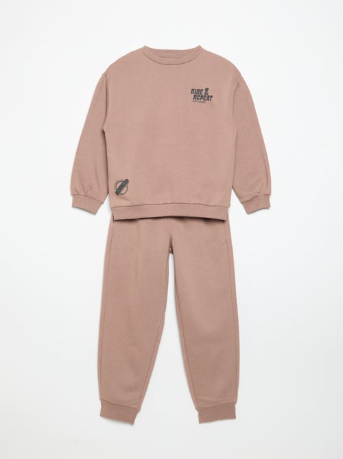 Completo jogging felpa + pantaloni - 2 pezzi - Kiabi