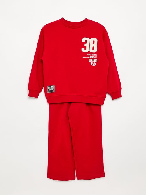 Completo jogging felpa + pantaloni - 2 pezzi - Kiabi