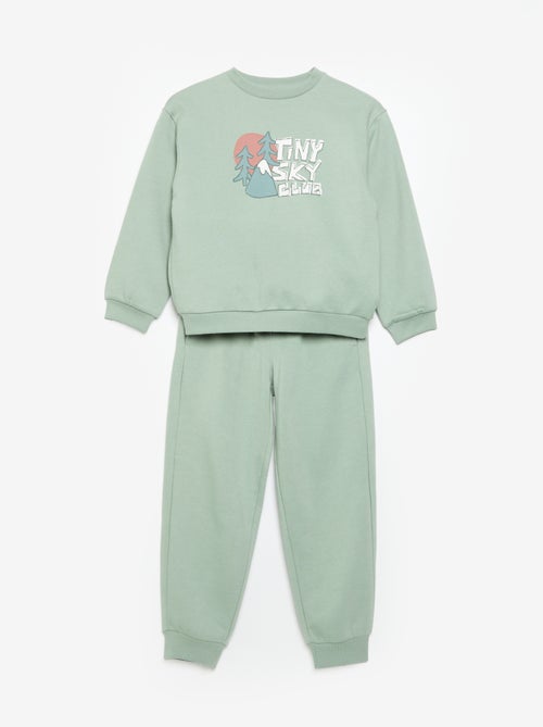Completo jogging felpa + pantaloni - 2 pezzi - Kiabi