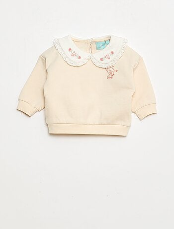 Completo jogging felpa + pantaloni + bavaglino 'Marie' 'Disney' - 3 pezzi