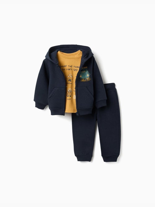 Completo jogging spazzolato 3 pezzi - Kiabi