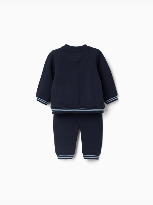 Completo jogging spazzolato a righe - Kiabi Completo jogging spazzolato a righe - Kiabi