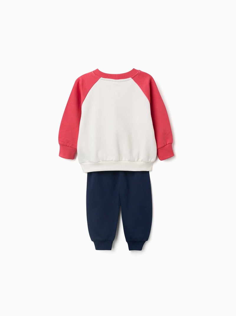 Completo jogging spazzolato con mickey Rosso - Kiabi