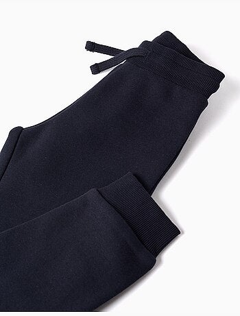 Completo jogging spazzolato con stampa creativa
