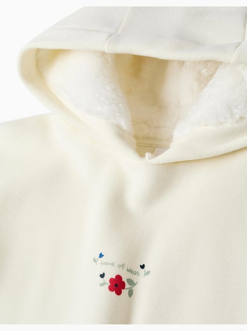 Completo jogging spazzolato con stampa floreale - Kiabi