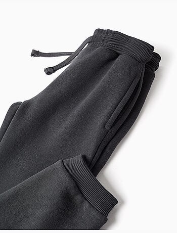Completo jogging spazzolato con stampa floreale