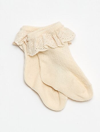Completo Legging fantasia + calzino in pizzo