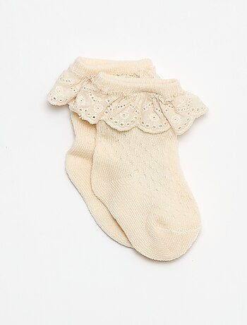 Completo Legging fantasia + calzino in pizzo