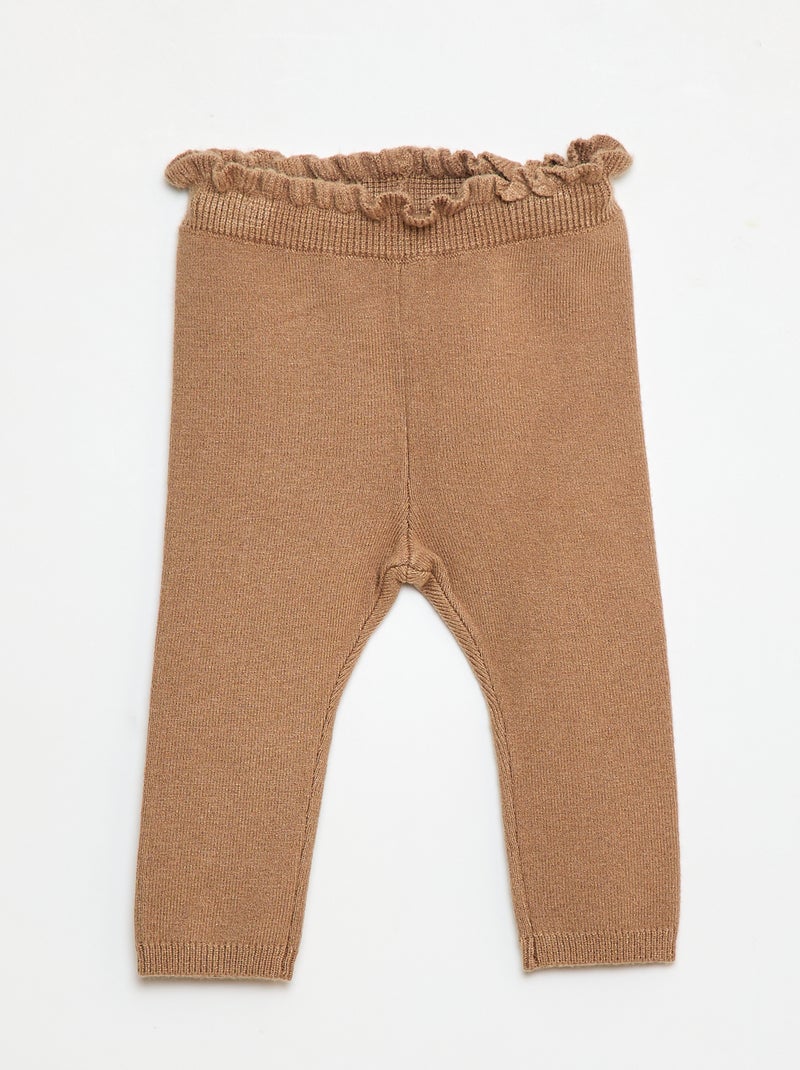 Completo Legging fantasia + calzino in pizzo Marrone - Kiabi