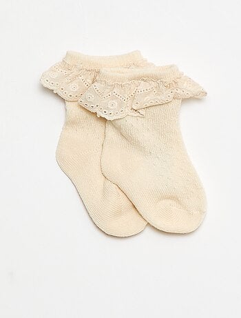 Completo Legging fantasia + calzino in pizzo