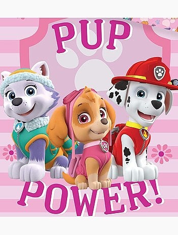 Completo lettino neonato in cotone reversibile Paw Patrol Pink Power