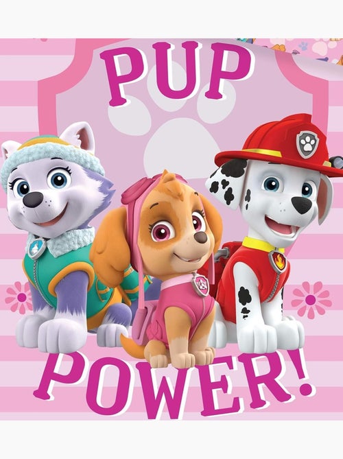 Completo lettino neonato in cotone reversibile Paw Patrol Pink Power - Kiabi