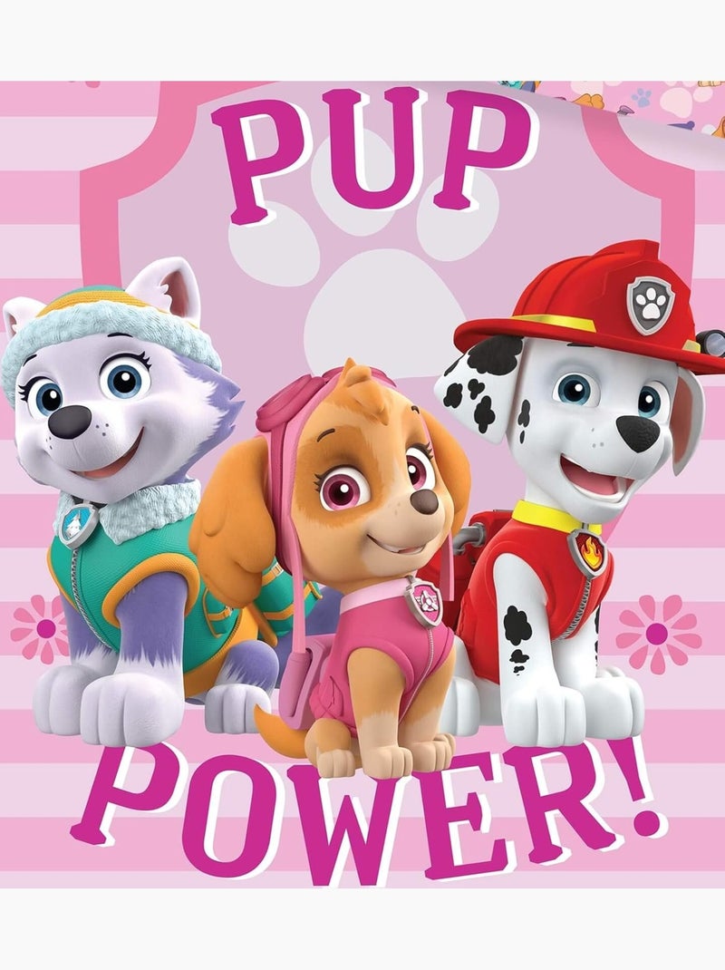Completo lettino neonato in cotone reversibile Paw Patrol Pink Power Rosa - Kiabi