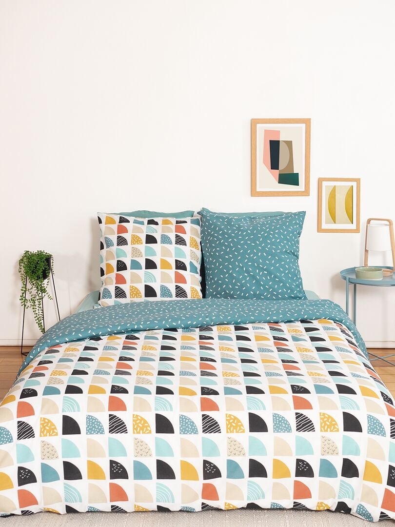 Completo letto - 2 piazze BLU - Kiabi
