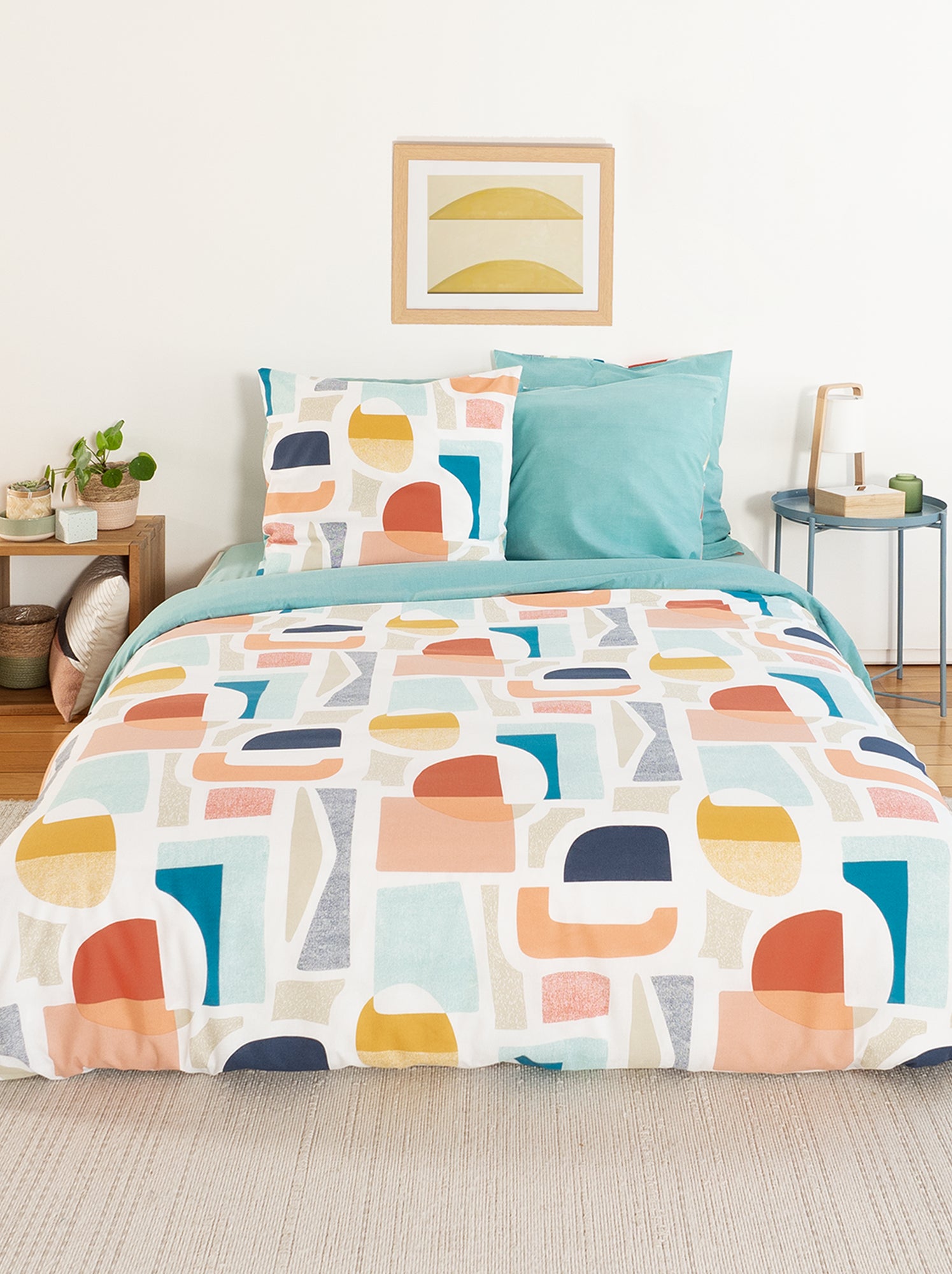 Completo Letto 2 Posti In Raso Sateen 100% Cotone - Lusso E Comfort Per La Tua Camera Da Letto - Foto 7